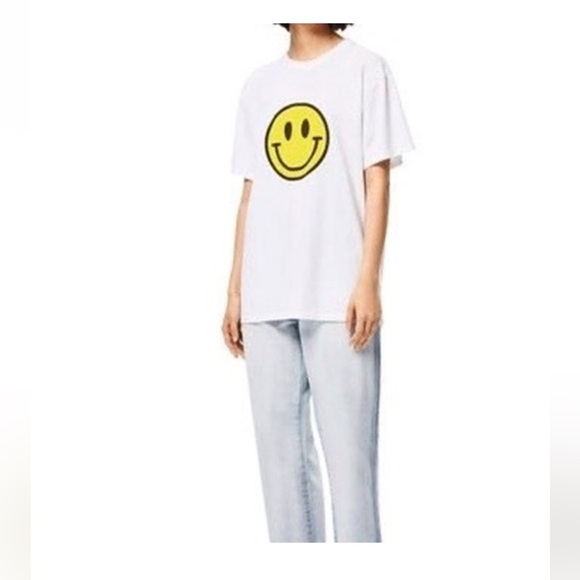 LOEWE x Paula's Ibiza 2020 Smiley Collection White Short Sleeve T-Shirt, Size M - Picture 2 of 7